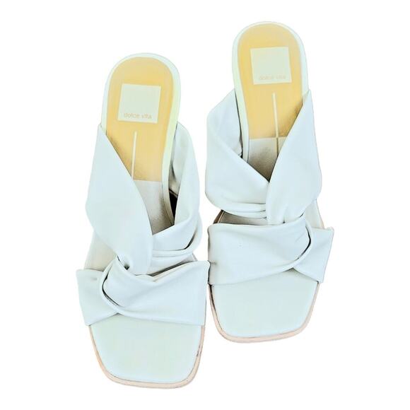 Dolce Vita-Nyome Twisted Cork Wedge in Ivory size 9 - Picture 3 of 8